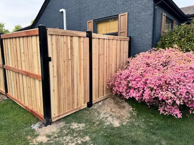 premium wood and aluminum fence installed by Champion Fence