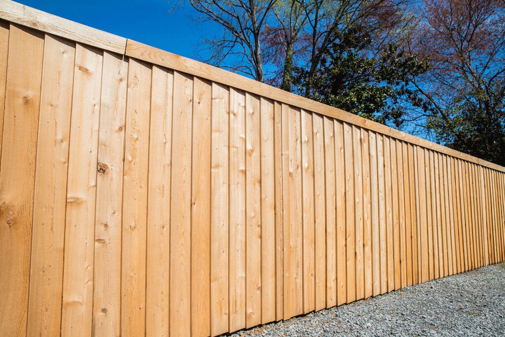 Cedar Bevel Overlap Fence