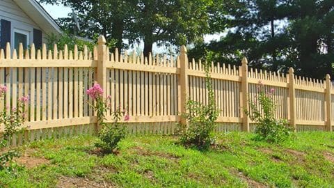 Wood Picket Fence