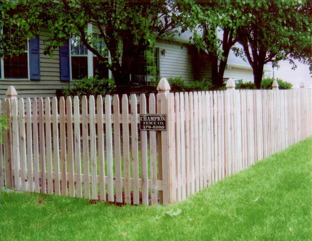 Wood Picket Fence